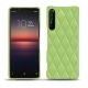 Custodia in pelle Sony Xperia 1 II - Vert olive - Couture ( Nappa - Pantone 578U ) 