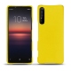 Coque cuir Sony Xperia 1 II - Jaune fluo