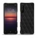 Custodia in pelle Sony Xperia 1 II - Negre poudro - Couture