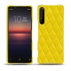 Lederschutzhülle Sony Xperia 1 II - Jaune fluo - Couture