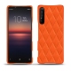 Lederschutzhülle Sony Xperia 1 II - Orange fluo - Couture