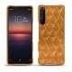 Funda de piel Sony Xperia 1 II - Or Maïa - Couture