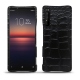 Coque cuir Sony Xperia 1 II - Crocodile nero