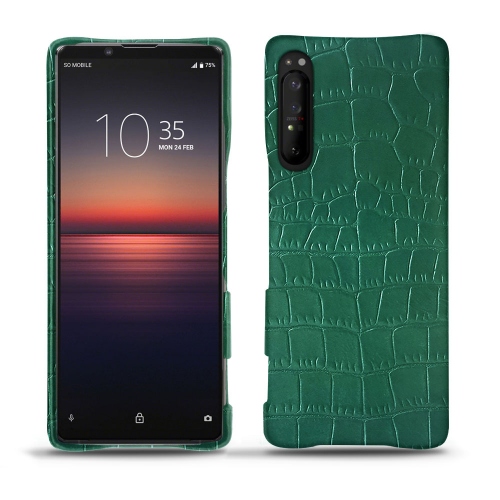 Vista a sua Xperia 1 II com os cascos da NoreveCrocodile pino ( Pantone #173F35 ) 