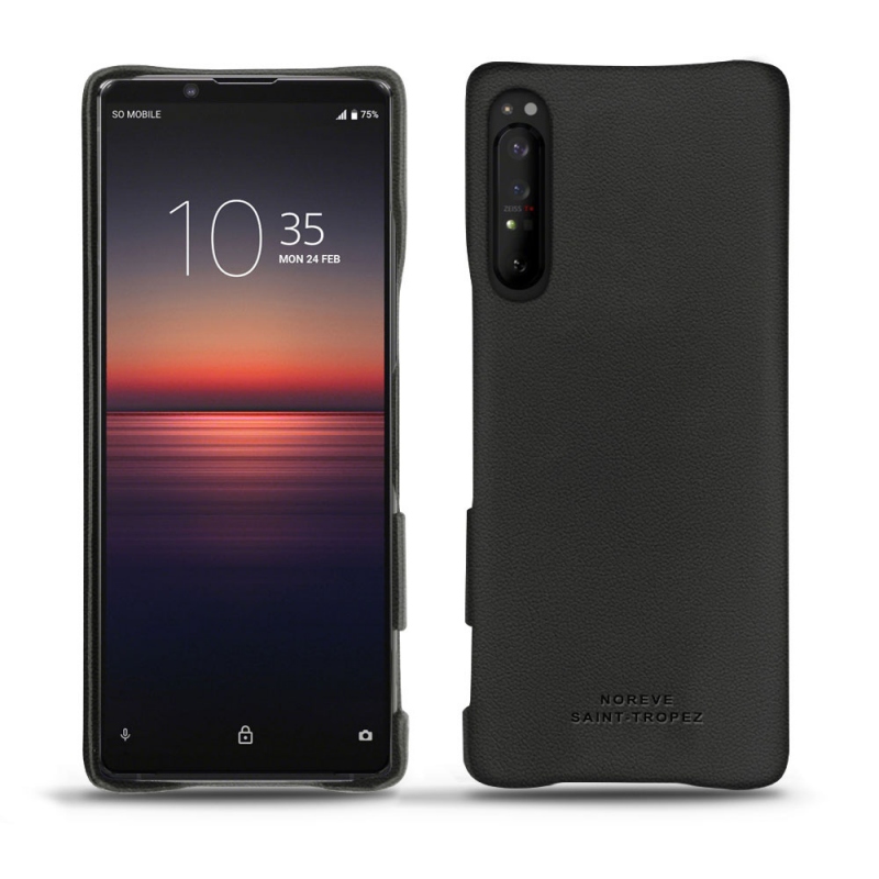 Custodia in pelle Sony Xperia 1 II - Noir PU