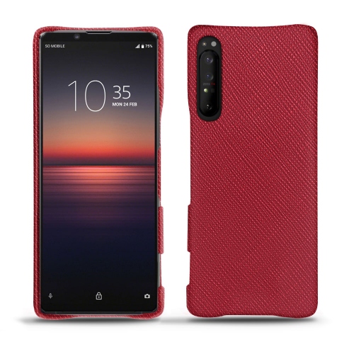 Viste tu Xperia 1 II con los cascos NoreveRouge passion ( Pantone #a6192e ) 