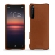 Custodia in pelle Sony Xperia 1 II - Marron Veggie