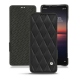Sony Xperia 1 II leather case - Noir - Couture ( Nappa - Black ) 