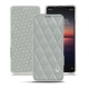 Capa em pele Sony Xperia 1 II - Gris - Couture ( Nappa - Pantone W428C ) 
