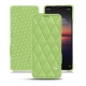 レザーケース Sony Xperia 1 II - Vert olive - Couture ( Nappa - Pantone 578U ) 