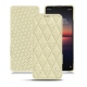 レザーケース Sony Xperia 1 II - Ivoire - Couture ( Sleek P C12 - White ) 