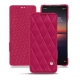 Lederschutzhülle Sony Xperia 1 II - Rose fluo - Couture