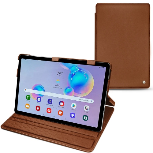 Ledertasche für Samsung Galaxy Tab S6 LiteMarron ( Nappa - Pantone #8B4720 ) 