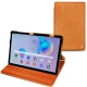 レザーケース Samsung Galaxy Tab S6 Lite - Mandarine vintage ( Pantone 165C ) 
