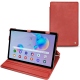 Samsung Galaxy Tab S6 Lite leather case - Cerise vintage ( Pantone 185C ) 