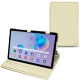 Lederschutzhülle Samsung Galaxy Tab S6 Lite - Ivoire ( Sleek P C12 - White ) 