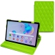 Custodia in pelle Samsung Galaxy Tab S6 Lite - Vert fluo - Couture