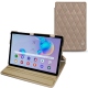 Housse cuir Samsung Galaxy Tab S6 Lite - Taupe vintage - Couture