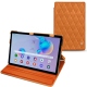 Housse cuir Samsung Galaxy Tab S6 Lite - Mandarine vintage - Couture