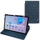 Custodia in pelle Samsung Galaxy Tab S6 Lite - Jean vintage - Couture
