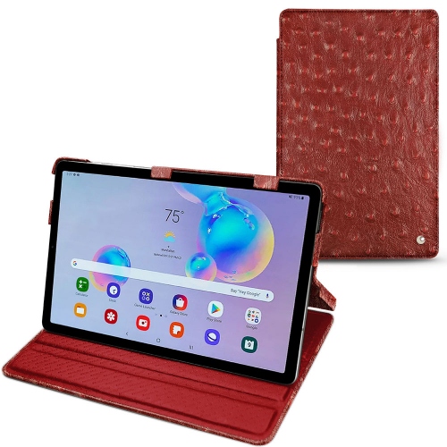 Funda de piel para Samsung Galaxy Tab S6 LiteAutruche ciliegia ( Pantone #a4343a ) 