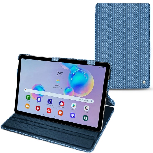 Housse cuir pour Samsung Galaxy Tab S6 LiteAbaca ishia ( Pantone #395775 ) 