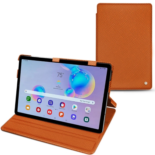 Ledertasche für Samsung Galaxy Tab S6 LiteOrange vibrant ( Pantone #e36b39 ) 