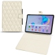 Funda de piel Samsung Galaxy Tab S6 Lite - Blanc - Couture ( Bologna - White ) 