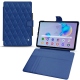 レザーケース Samsung Galaxy Tab S6 Lite - Bleu océan - Couture ( Nappa - Pantone 293C ) 