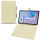 レザーケース Samsung Galaxy Tab S6 Lite - Ivoire - Couture ( Sleek P C12 - White ) 
