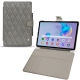 Samsung Galaxy Tab S6 Lite leather case - Acier vintage - Couture