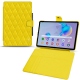 Custodia in pelle Samsung Galaxy Tab S6 Lite - Jaune fluo - Couture