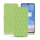 Lederschutzhülle OnePlus 7T - Vert olive - Couture ( Nappa - Pantone 578U ) 
