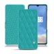 Funda de piel OnePlus 7T - Bleu fluo - Couture
