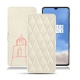 Housse cuir OnePlus 7T - Blanc escumo - Couture