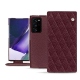 Capa em pele Samsung Galaxy Note20 Ultra - Lie de vin - Couture ( Pantone 5115C ) 