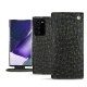 Custodia in pelle Samsung Galaxy Note20 Ultra - Autruche nero