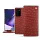 レザーケース Samsung Galaxy Note20 Ultra - Autruche ciliegia
