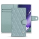 Capa em pele Samsung Galaxy Note20 Ultra - Bleu ciel - Couture ( Nappa - Pantone 277C ) 