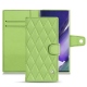 レザーケース Samsung Galaxy Note20 Ultra - Vert olive - Couture ( Nappa - Pantone 578U ) 