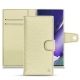 Housse cuir Samsung Galaxy Note20 Ultra - Ivoire ( Sleek P C12 - White ) 