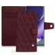 Custodia in pelle Samsung Galaxy Note20 Ultra - Lie de vin - Couture ( Pantone 5115C ) 