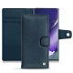 Housse cuir Samsung Galaxy Note20 Ultra - Jean vintage ( Roughtcut - Pantone 285U  ) 