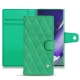 Samsung Galaxy Note20 Ultra leather case - Menthe vintage - Couture