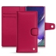 Samsung Galaxy Note20 Ultra leather case - Rose fluo