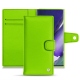 Samsung Galaxy Note20 Ultra leather case - Vert fluo