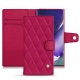 Samsung Galaxy Note20 Ultra leather case - Rose fluo - Couture
