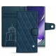Custodia in pelle Samsung Galaxy Note20 Ultra - Blu mediterran - Couture