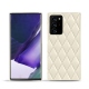 Samsung Galaxy Note20 Ultra leather cover - Blanc - Couture ( Bologna - White ) 
