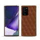 レザーケース Samsung Galaxy Note20 Ultra - Marron - Couture ( Nappa - Pantone 1615C ) 